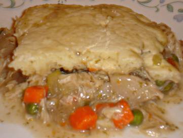 Gluten Free Turkey Pot Pie Serving