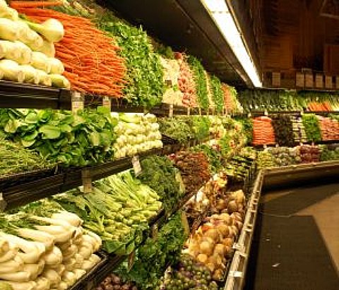 store aisle vegetables