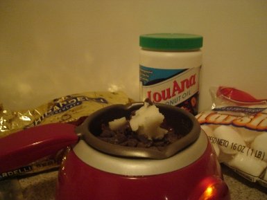 Making covered marshmallows Making covered marshmallows