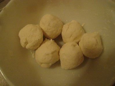 Divide dough into 6-8 portions.