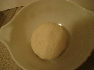 Form a ball with the dough.