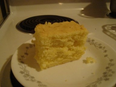 Slice of  gluten free Corn bread