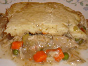 Gluten Free Turkey Pot Pie Serving Gluten Free Turkey Pot Pie Serving
